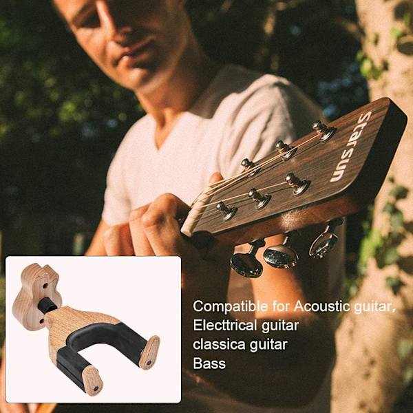 Gitarrväggkrok, gitarrkrok med automatisk låsning