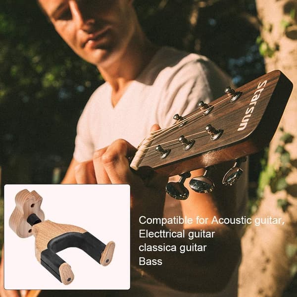 Gitarveggkrok, gitarkrok med automatisk låsing