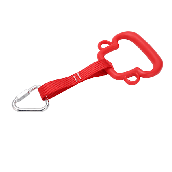 Gymnastikringar för barn ABS Monkey Style Pull Rings med hängrem Utomhus klätterutrustning för barn Röd