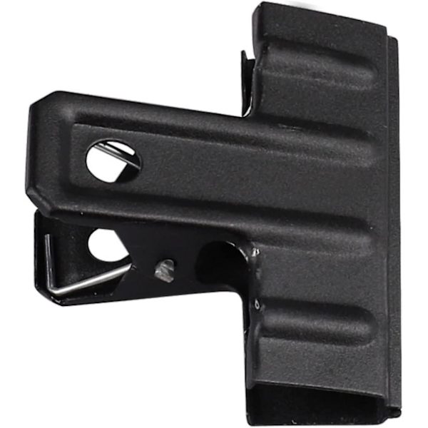 Sorte store binderklemmer, metal hængsel papirklemmer foldback klemmer pengefilklemmer til kontor, skole og hjem (4 stk., sort)