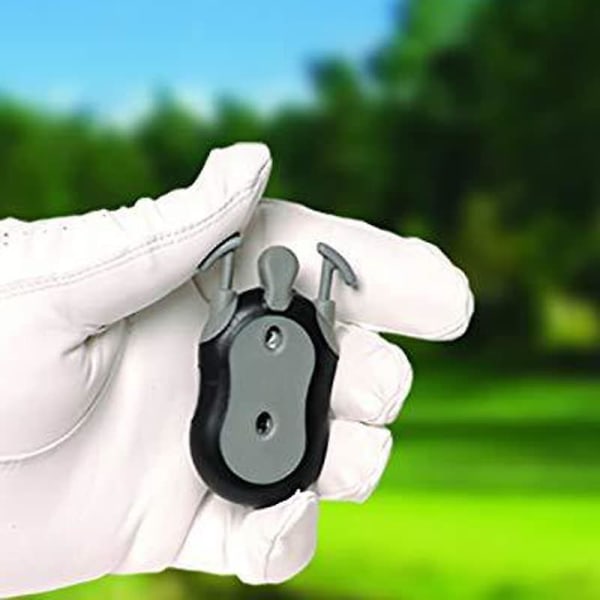 Golf Score tæller Golf Slagtæller 2-i-1 Dual Dial Håndholdt Clicker tæller til optælling og golfscoring (grå 2 stk)
