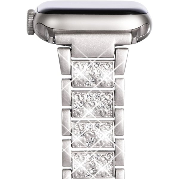 Kompatibel med Apple Watch Armband 41mm 40mm 38mm, Kvinnors Bling Diamant Strass Armband för Apple Watch Armband SE(GEN 1 2 3) iwatch Armband Serie 9 BlingStarlight(2023) 41mm/40mm/38mm