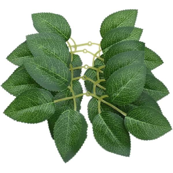 Kunstige Blomster Blade Realistiske Falske Roser Til Guirlander Diy Håndværk Fest Dekoration Bryllupsbuket Rose Vine Midterstykker Hjem Dekoration 50stk