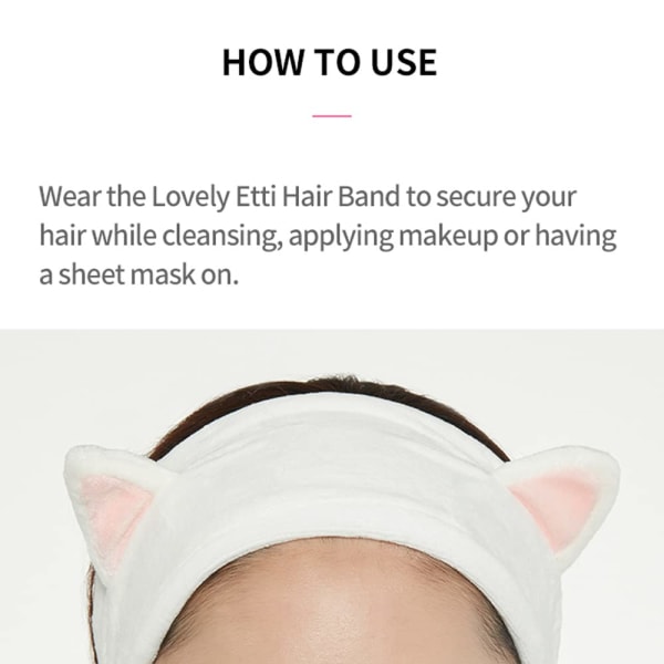 My Beauty Tool - Nydelig Etti-hårbånd | Et søtt og nydelig verktøy for å holde håret unna | Hårbånd for rens og søvn