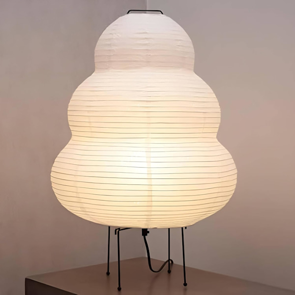 Nogyu2022 Akari Japansk Papir Gulvlampe - Noguchi Papir Lanterne Gulvlampe - Hyggelig Mid Century Gulvlampe (Gulvlampe) Floor Lamp