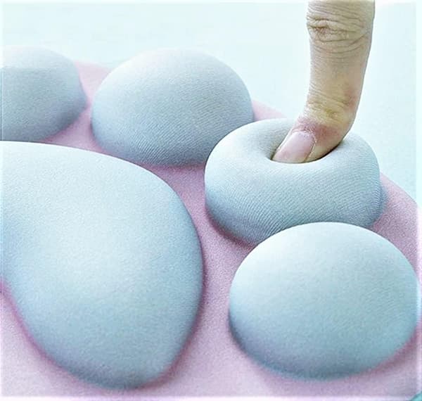 Søt musematte med kattepote og håndleddsstøtte - Myk silikon håndleddsstøtte Ergonomisk datamusmatte