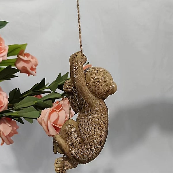 Trädgårdsdjur Schimpans Hänger Baby Skulptur
