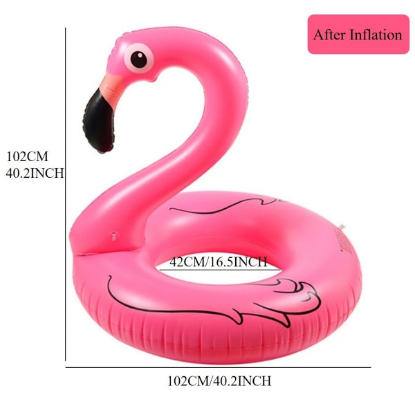 Pink Oppustelig Flamingo Flamingo Oppustelig Pool Flyder Legetøj Sommer Oppustelig Legetøj til Fester Pool Strand til Børn og Voksne