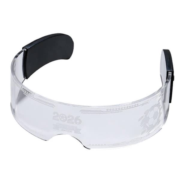 LED Lysende Briller – 7 Farver 12 Flash-tilstande – til Cyberpunk & Rave Party A