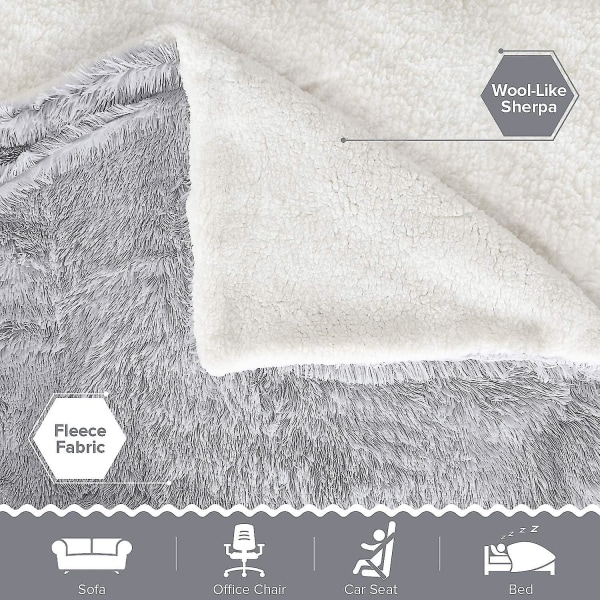Kælen Bamse Tæppe Pels Tæppe, Stue Tæppe, Mikrofiber Tæppe, Fleece Tæppe, Sofa Tæppe, Aircondition Tæppe Let Compale Med Sofa