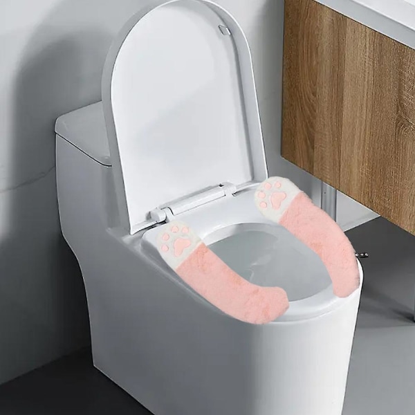 Paksut wc-istuimen cover - Pehmeät, luistamattomat pehmoiset wc-istuimen pehmusteet