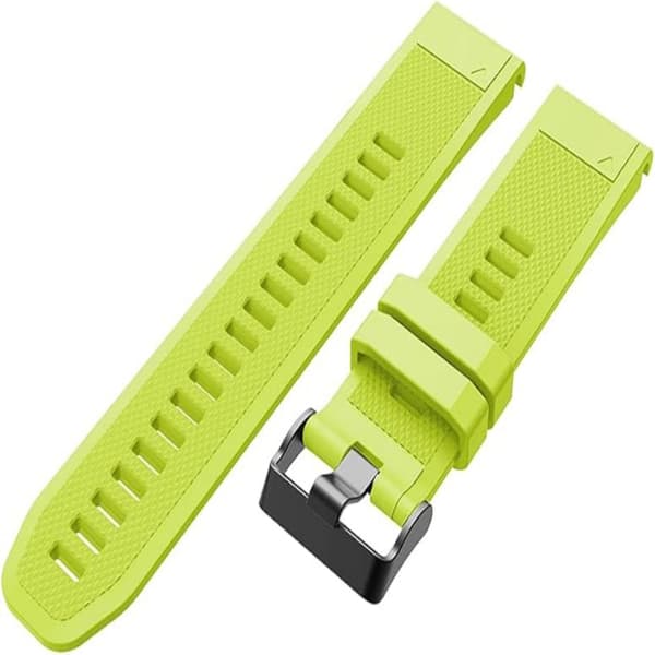 Til Fenix5/6/7/7x/6x/5X Rem 26mm Silikonerem Grass Green
