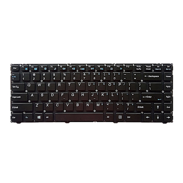 Bærbar tastatur US-versjon reparasjon erstatter for Clevo W940 Mp-12r76nw-4302