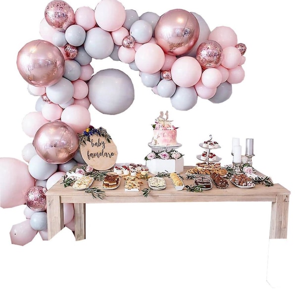 174 st födelsedagsfestdekorationer Konfettiballonger och Happy Birthday bakgrundsbanderoll Födelsedagsbakgrund för festdekoration