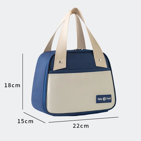 Bærbar madkasse - Mini isoleret udendørs picnictaske, 1 stk. (Blå) blue