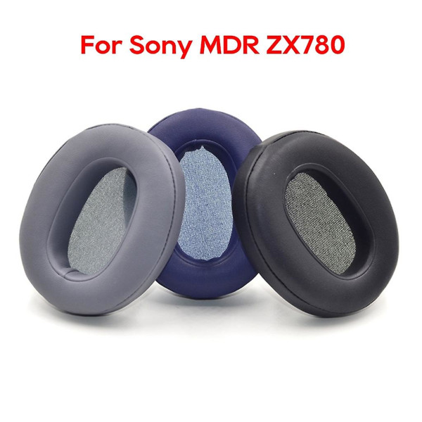 Læder ørepuder til Mdr-zx780(zx780dc) Udskiftning af ørepuder til headset（sort）