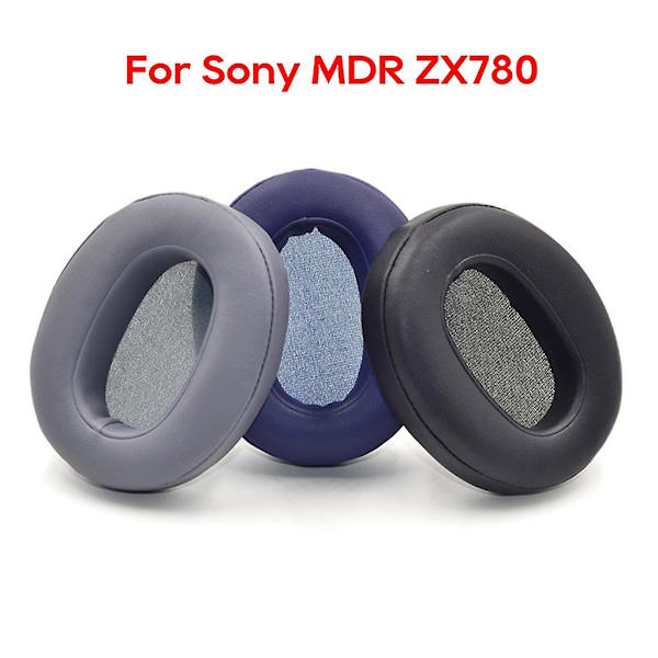 Læderørekopper til Mdr-zx780(zx780dc) headset ørepuder udskiftning（sort）