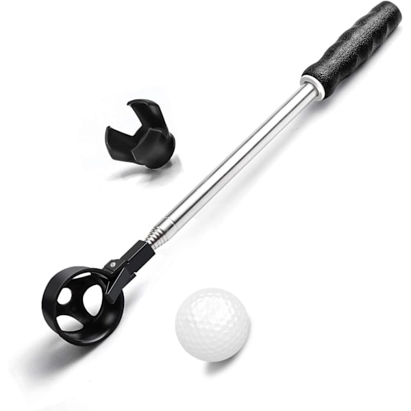 Golfbollplockare, 6 fot/9 fot rostfritt teleskopiskt golfbollplockare för vatten med golfbollgrip för putter, golftillbehör, presenter för 9 Feet