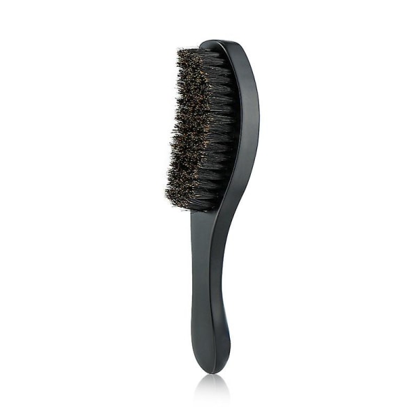 Vått och torrt hår Hårborste Magic Wave Brush Soft Boar Hårborste för man Kvinnor Pojkar Flickor (1st, svart)