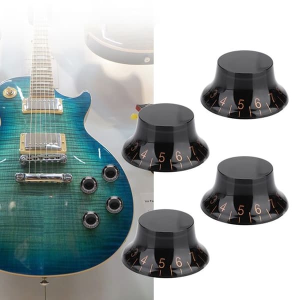 SALALIS gitar kontrollknapper SALALIS gitardeler Gitarinstrument kontrollknapper Svart gullskrift