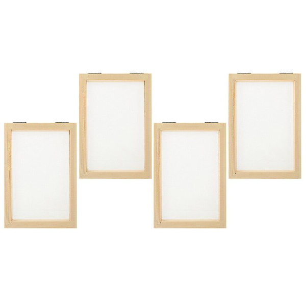 4 stk. papirfremstillingsramme DIY papirfremstillingsramme papirfremstillingsramme i tre, x