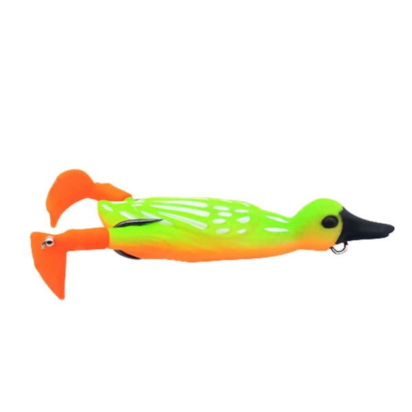 3D Duck Topwater -kalastusuhe, joka putoaa ja roiskuu jalat, pehmeät kalastusvälineet 6