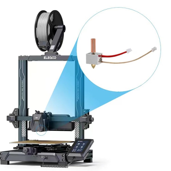 Hotend för Elegoo Neptune 4 Hot End Kit för Neptune 4 Pro Skrivhuvud Värmeblock Högtemperatur Värmepatron Termistor för 3D-skrivare Acc Hotend Hotend