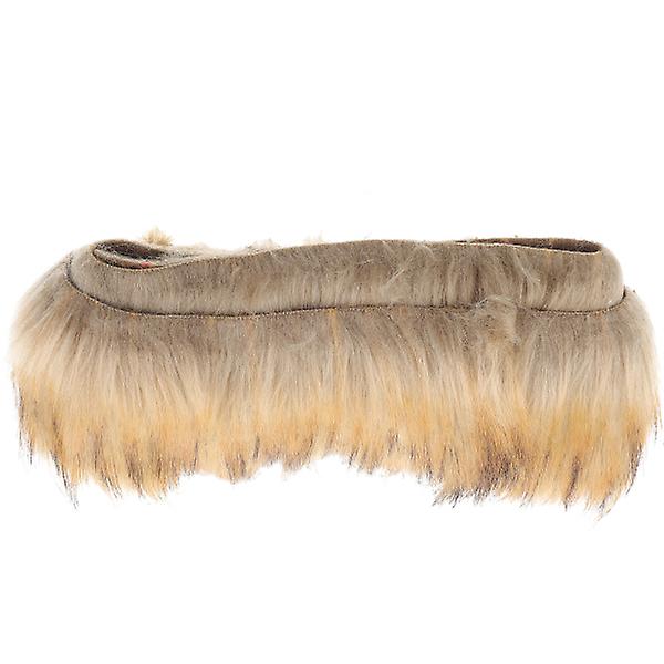 Faux Fur Strip konstgjord lurvig päls tyg Material för kostym Gnome Beard