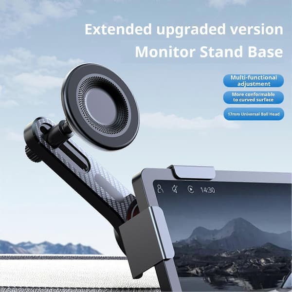 Bilinstrumentbrætmontering – til smartphone – med justerbar arm Black1