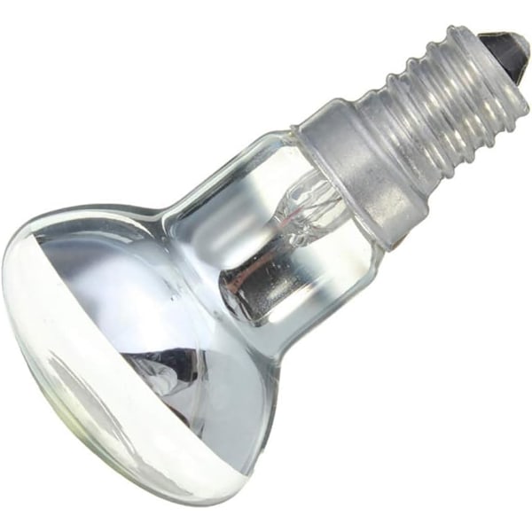 Hvit Edison-pære E14 lysholder R39 reflektor spotpære lavalampe glødetrådlampe glødepærer lyspærer dimbar (30 W