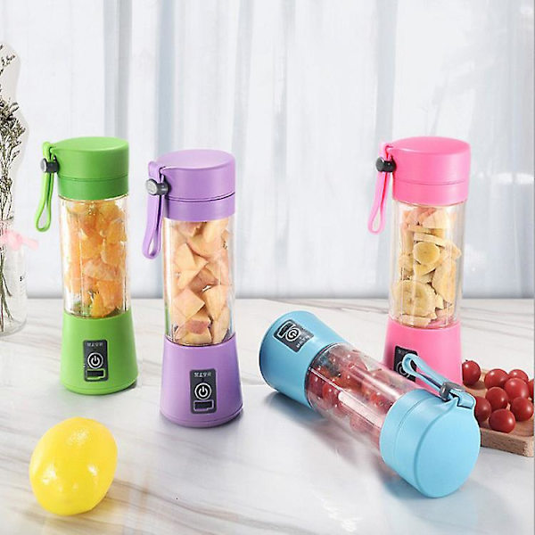 Bärbar multifunktionell USB-uppladdningsbar juicemugg frukt elektrisk juice omrörningsmugg