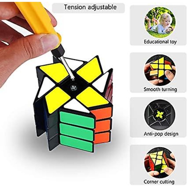 Airwheel Cube Magic Puzzle Cube Magic Speed Cube Barn for barn og voksne