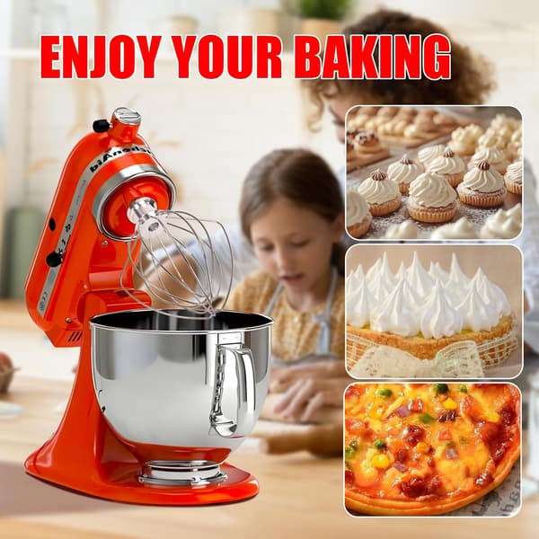 K45WW 6-tråds piskeris er velegnet til KitchenAid køkkenmaskiner med vippehoved - til piskning af æg og fløde.