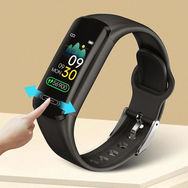 Fitness Tracker Klokke Vanntett Smart Watch Puls Søvn Monitor Armbåndsur