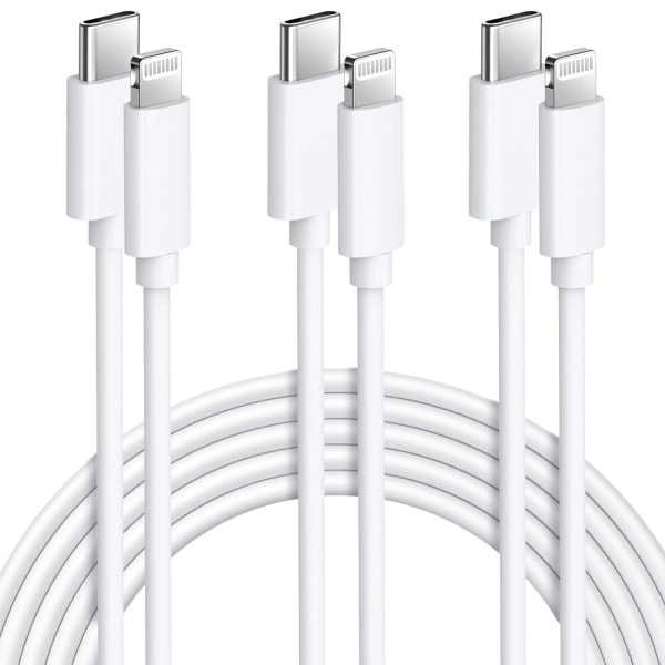iPhone-pikalatauskaapeli 3-pakkaus 2M USB C - Lightning-kaapeli [MFi-sertifioitu] Uusi iPhone-kaapeli yhteensopiva iPhone14 13 12 11 Pro Max X XS XR, iPad P