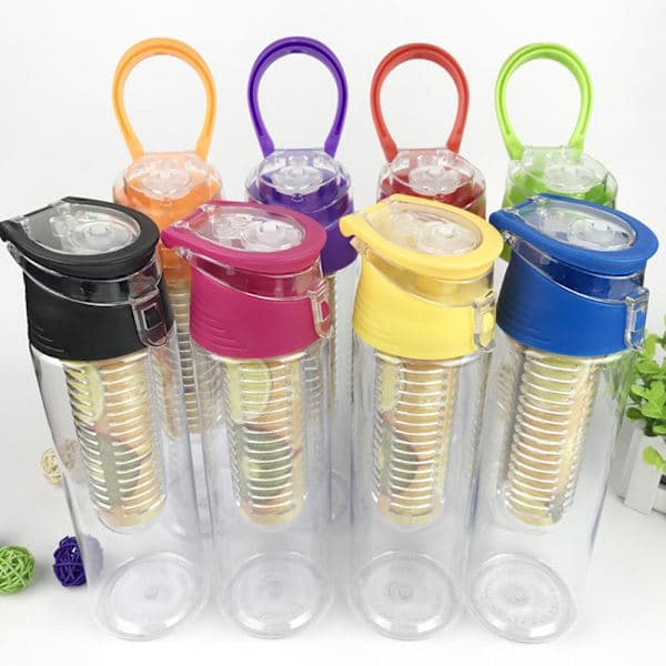 Vandflaske Frugt Infusionsflasker SORT sort black