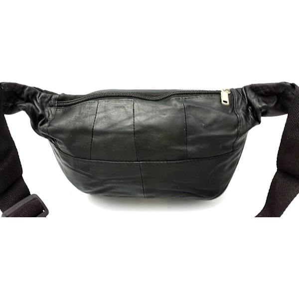 ODS:UK® Aito nahkainen vyölaukku Matkustaminen Loma Lompakko Vyölaukku Musta Vaihda BUMBAG Black