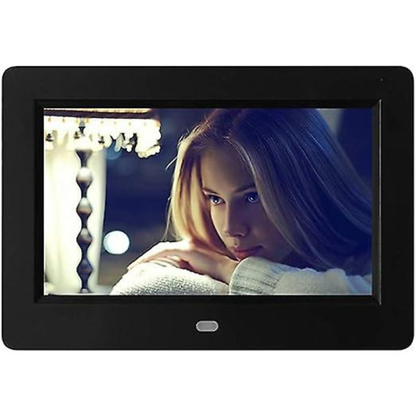 7 tuuman digitaalinen valokuvakehys (musta), elektroninen valokuva-albumi, USB-videosoitin, monitoiminen digitaalinen valokuvakehys, kannettava näyttö