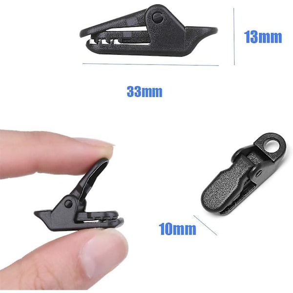 50 stk plastclips for telt, presenningklips, markiseklips, tilbehør for campingaktiviteter