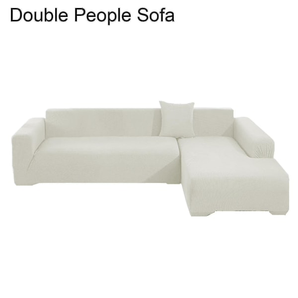 1 set sohvanpäällinen Cover naarmuuntumaton yksivärinen irrotettava sohvasuoja kotiin (väri: beige)