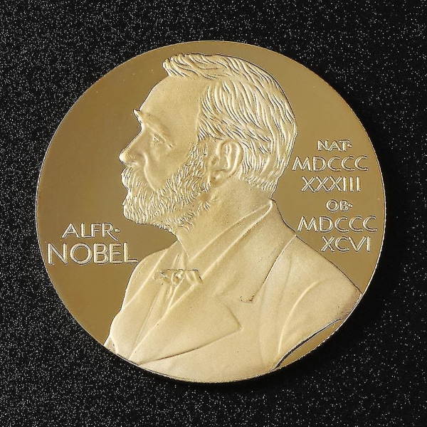 Alfred Bernhard Nobel Minnesmynt Samling Present Souvenir Konst Metall Anti