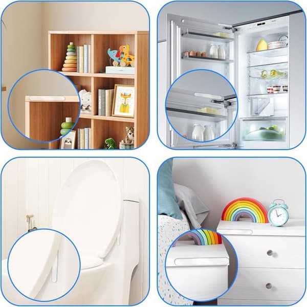 20 remsor, väggskydd för stol, självhäftande väggskydd, för ljuddämpning, dörrstopp