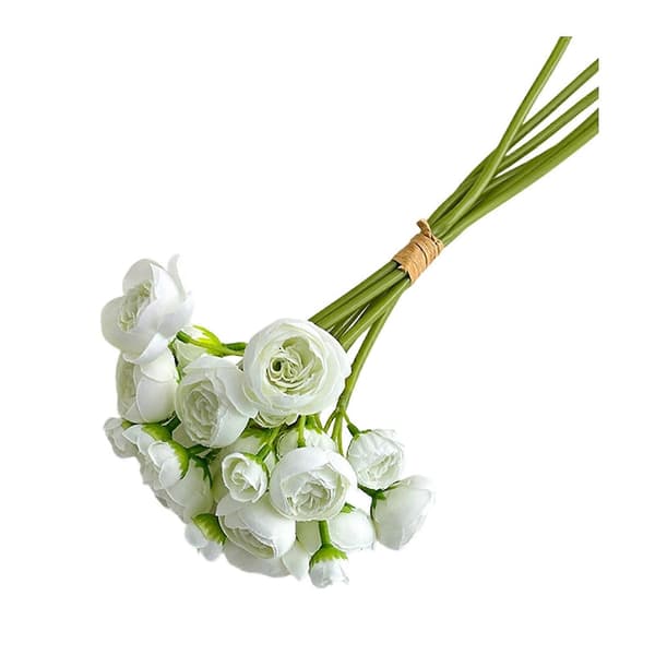 15\" Kunstig Blomst – til Hjem & Kontor – med Levende White