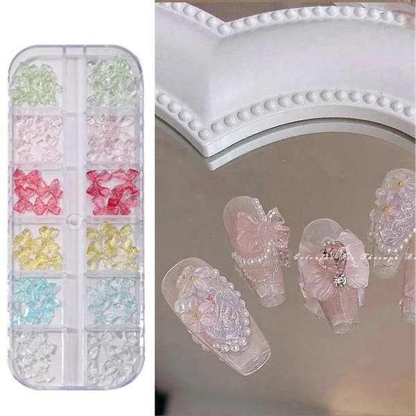 Neglekunsttilbehør – med 12 rum – til gør-det-selv-manicure B