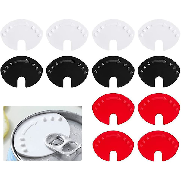 Colaburklock, 12-pack dryckburklock topplock burkändtätning för öl sodavattenburkar