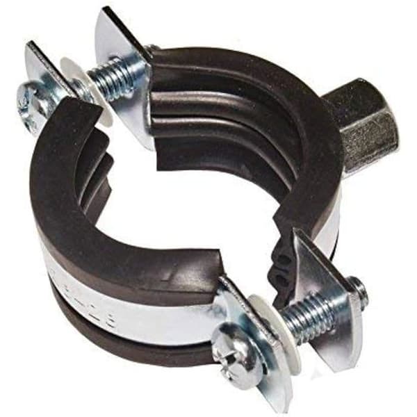 10-pack slangklämmor i galvaniserat stål (26-28 mm)