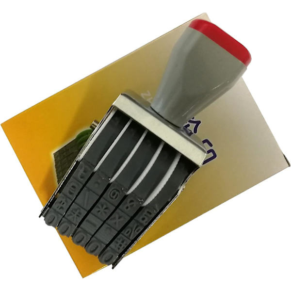Forretningsstempler, 5-sifret tallrulle-stempel, personlig digital sign rulle-datostampel, multifunksjonell Diy nummereringsstempel gummistempel