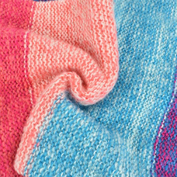 Färgglad halsduk för kvinnor, stickad loop-infinity halsduk, varm vinterwrap, krage