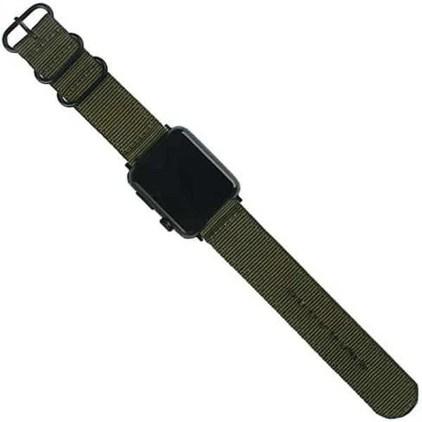 20mm 22mm 18mm 24mm Universaalinen Ballistic-ranneke, Nailonkankaasta kudottu silmukkakorvaava ranneke Solki Kiinnitys Säädettävä Suljin Äly- Green 20mm