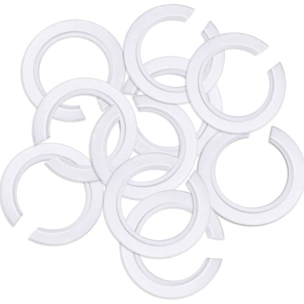 E27 til E14 Plastskærmringadapter, Skærmreduktionsring til montering af Edison skrueskærme på bajonetlampeholdere (10)